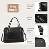 VINBAGGE Sac Porté épaule pour femmes Sac à Main en Cuir PU Sac Fourre Tout Sacs Bandoulière Sac de Cours Grande Sacoche Ville Cabas pour Ordinateur 15.6 Pouces #4