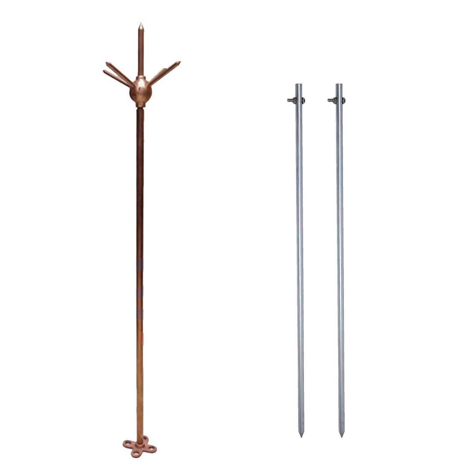 See full amazon price history chart for Elapp Brass Copper Lightning Arrester 950mm long + Elapp Galvanized Iron (GI) Earthing Rod (Pack of 2) Elapp Brass Copper Lightning Arrester 950mm long + Elapp Galvanized Iron (GI) Earthing Rod (Pack of 2) (B09FDMZNL6) Amazon Price History, Amazon Price Tracker