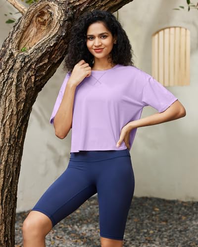 G4Free Lightweight Womens Workout Tops Loose Fit Short Sleeve Summer T Shirts Athletic Gym Tees Basic Yoga Shirts Casual3