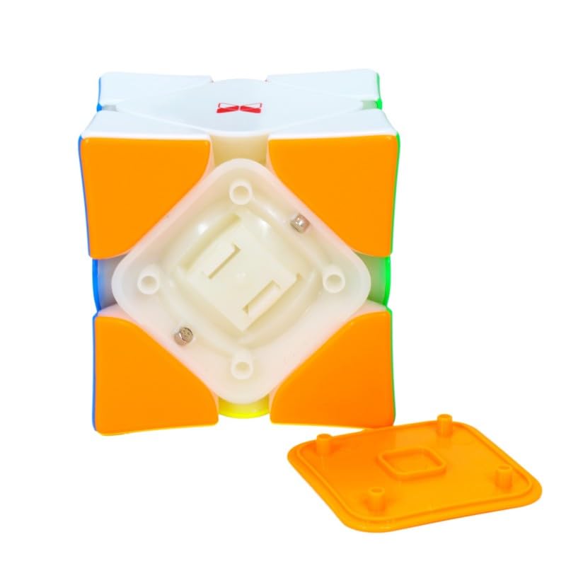 Image of QiYi X-Man Wingy Skewb V2 Magnetic Speed Cube - Stickerless Concave Design with Adjustable Magnet Strength, Spring Compression & Tension Settings - Smooth, Controllable Turning Puzzle for Kids