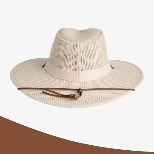 Image of Henschel Hats Aussie Breezer Grande Hat - Extra Wide-Brim Sun Hat for Men | Perfect Men's Summer Hat for Camping