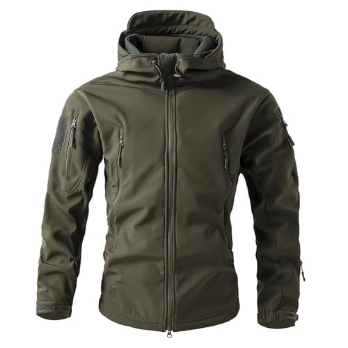 Genérico Chamarras Hombre Chaqueta Montaña Caceria Frío Extremo Ropa de Caza Abrigo Deportivo Chaqueta Militar Hombre Camuflaje Casaca Inverno Homem Verde Militar 3XL