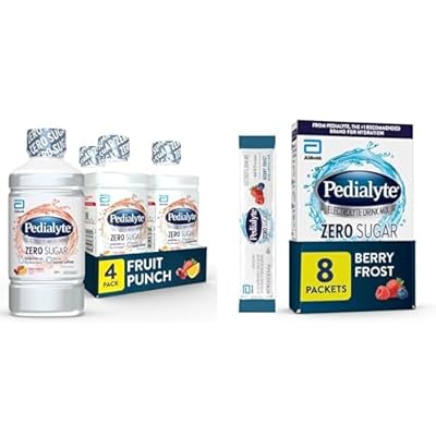 Aazon.co: Pedialyte Electrolyte Drink Ix, Zero Sugar, Berry Frost, 8