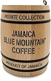JA Coffee - Café 100% Blue Mountain de Jamaïque, Mini baril - Torréfaction moyenne, Grains entiers - Arabica de qualité supérieure, Baril de 225 grammes (0,5 livres - 7,9 onces)