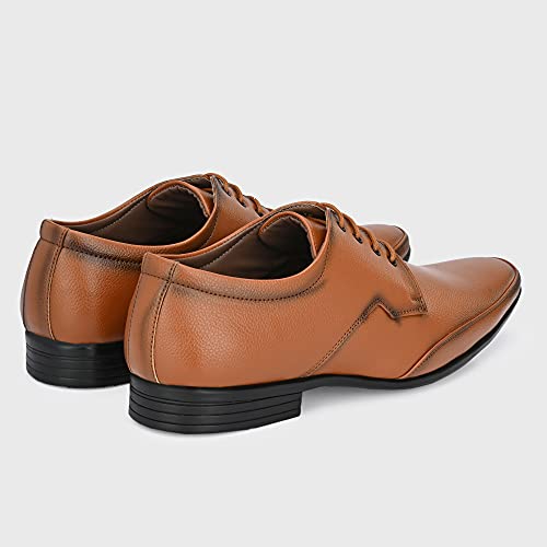 Image of Centrino Formal Shoe for Men | Lace-Up Derby for Business & Casual Wear | Stylish Design with Comfortable Fit Craftsmanship for All-Day Support (8614)