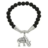 Falari Elephant Lucky Charm Natural Gemstone Bracelet