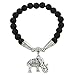 Falari Elephant Lucky Charm Natural Stone Bracelet