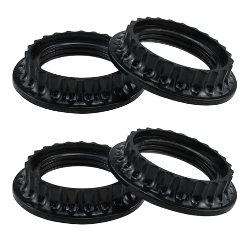 E26 Lamp Shade Rings, 4Pcs Light Socket Shade Threaded Adapter Collar