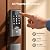 TCL D2 Plus Smart Lock with TCL FOBs, Fingerprint Door Lock with Keyless Entry Security Electronic Deadbolt Lock for Front Door, Built-in Doorbell, Compatible with Alexa