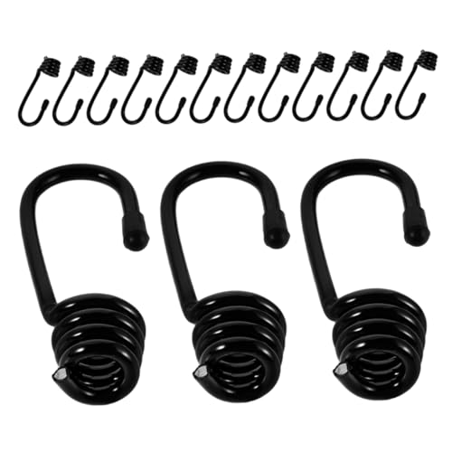 GALPADA 15pcs Glue Rope Hook Bag Rope Hook Kayak Bungee Hooks Rv Awning Hooks Camping Rope Hook Bungee Cord Hook Tie Down Strap Hook Rope Hooks for Trailers Hook Plastic