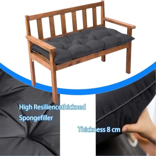 AQIGR Cojines para Bancos de Interior y Exterior, Cojín Blando con Base Antideslizante para Banco de Madera,Asientos de Sofa, Palets, Porche, Jardín, Terraza y Más(Beige,50x50cm/20x20in) - imagen 5