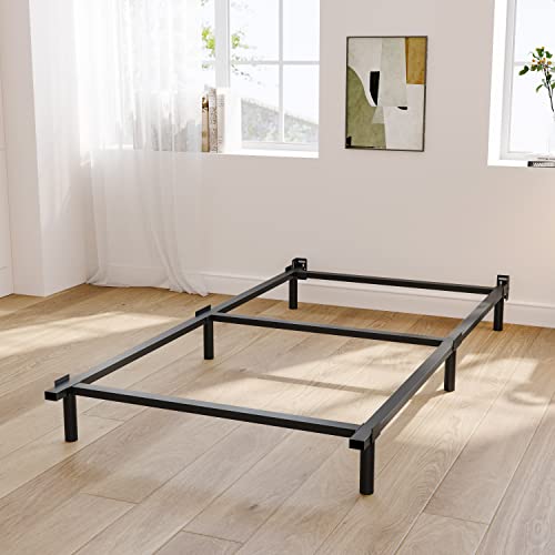 Ziyoo Twin Xl Bed Frames, 6 Legs Heavy Duty Support，Bed Base For Box Spring And Mattress, 7 Inch Low To Ground, Non-Slip, Noise-Free, Easy Assembly, Black #TOP9