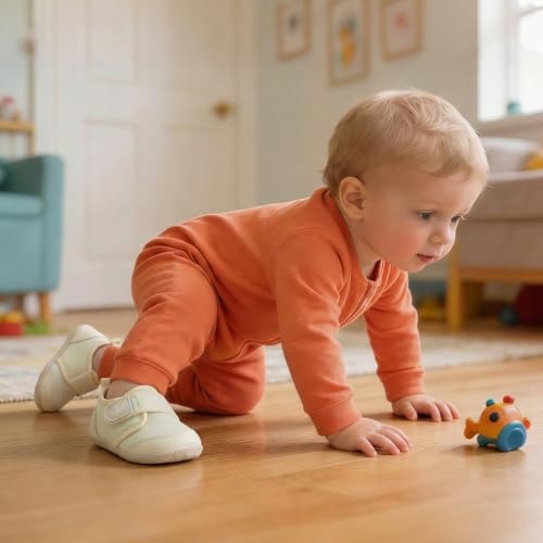 Image of FEETCITY Baby First Walking Shoes Boys Girls Infant Crib Shoes Breathable