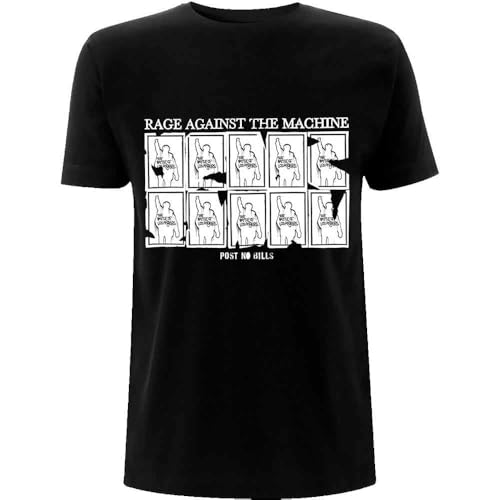 Image of Rage Against The Machine Post No Bills Official Tee T-Shirt Mens Unisex (Small) Black