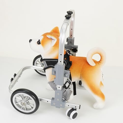 Fauteuil roulant réglable pour pattes avant – Chariot léger d'aide à la mobilité pour chiens handicapés ou blessés – Améliore la mobilité et l'indépendance
