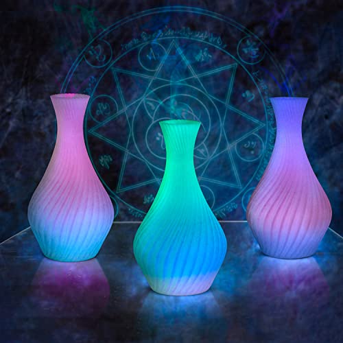 Image of Glow in The Dark PLA Filament 1.75mm Rainbow (Multicolor) 1KG, Color Changes Per 10-13m, Diameter + /- 0.03mm, Neatly Wound Spool, Vacuum Packaging
