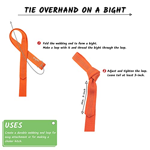 Image of GM CLIMBING 1 inch Nylon Tubular Webbing Tape CE UIAA Certified 4000lb Heavy Duty for Climbing Rescue Rope Works Survival Outdoor General Purposes