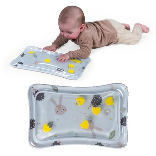 Taf Toys Tummy Time Water Mat for Babies - Stimulating Rabbit & Hedgehog Tummy Time Sensory Mat with Water Fill - Baby Tummy Time Play Mat, Water Mat for Babies, Infant Toys