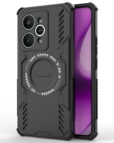 Image of Back Cover Case for Realme 15 Pro 5G | 360 Protection Mobile Phone Case Mag-Safe | Camera Protection | Back Cover for Realme 15Pro 5G / Realme 15 Pro 5+G - Black TPU+PC