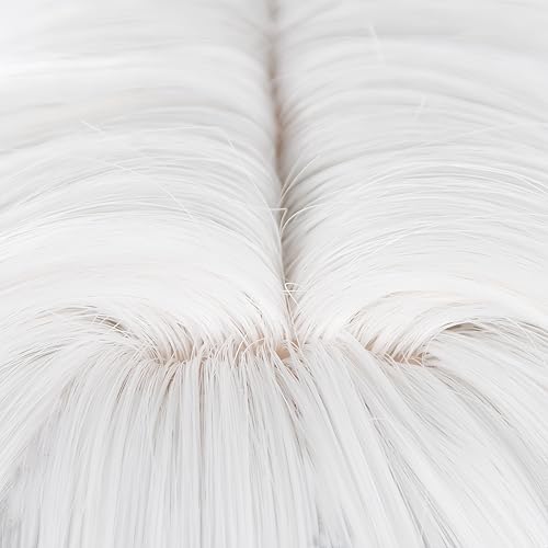 Image of furina Focalors wig for genshin Detachable Hairpieces Hair white and blue Wig With Wig cap