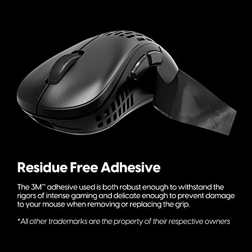 Image of Pulsar Gaming Gears SUPERGRIP Griptape Set for Xlite V2 mini Sweat Absorbing High Performance Anti Slip 3M Adhesive no Residue Mouse Grip Tape Ultra-Thin 0.5mm (0.02in)