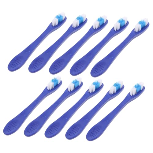 MOTHNUR 10 piezas Cepillo de Dientes Corto Mango Seguridad Prevención Autolesiones Diseño Suave para Prisiones y Clínicas