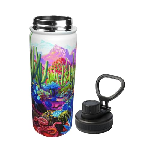 Botella de agua deportiva de cactus como regalo original para entusiastas del senderismo 3