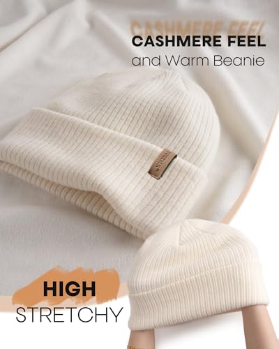 FURTALK Womens Winter Hat Scarf Gloves Set Knitted Thick Beanie Touchscreen Gloves Neck Warmer for Men Women2