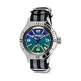 ⌚ Perfektes Geschenk: schönes mattes blaugrünes Zifferblatt | metallisch polierte Leuchtzeiger | Leuchtende Markierungen | Bidirektionale Lünette | Edelstahlgehäuse mit 