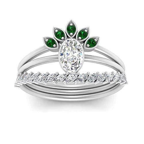 Ensembles de bagues de mariage trio argent pour vos cérémonies