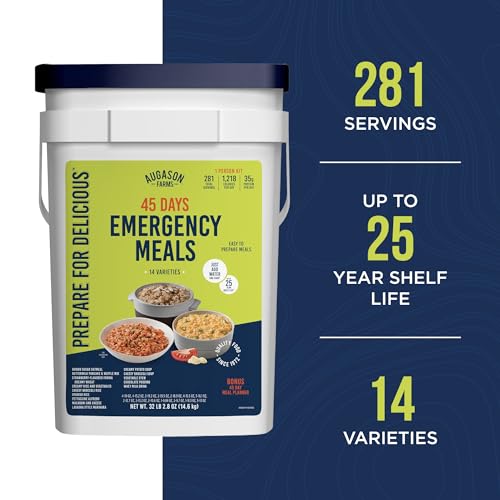 Augason Farms 45 Day Emergency Food Supply Kit, Dehydrated Meal Survival Food Bucket for 1 Person - 281 Servings - Image 5