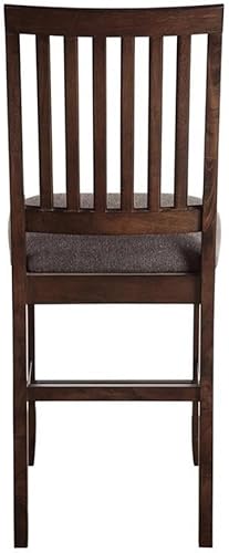 Miniatura 10 de BOWERY HILL Juego de comedor de almacenamiento de 7 piezas de madera espresso de transición