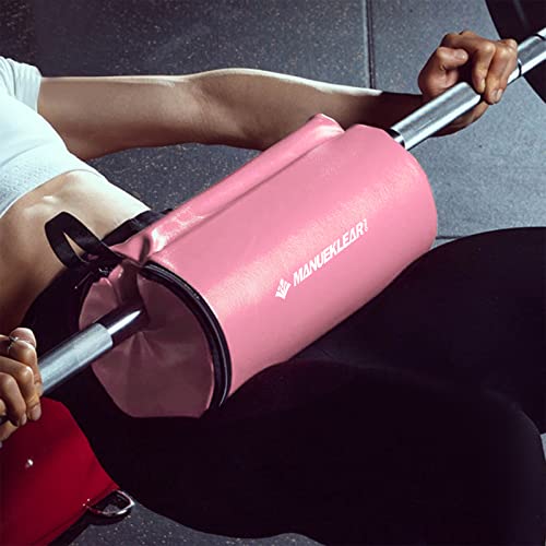 Hip Thrust Pad For Barbell 3.5" Thick Leather Olympic Barbell Pad For Bench Press Weightlifting Powerlifting (Pink) #TOP3