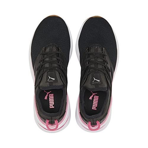 PUMA PUMA Women's Forever XT Gymnastics Shoe, Black White Sunset Pink, 10.5