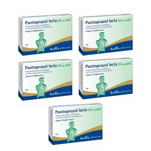 PANTOPRAZOL beta 20 mg acid magensaftres.Tabletten (5x14St)