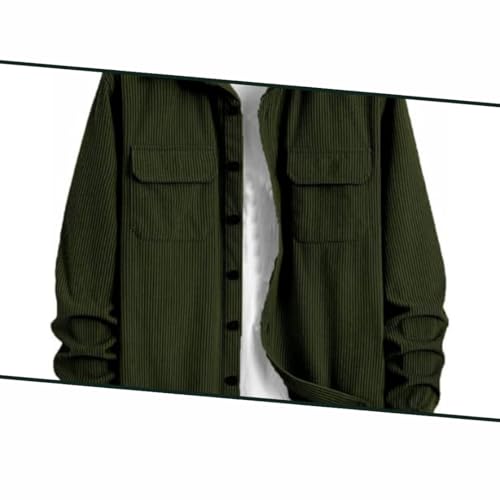 Image of MiraMichi Men's Full Sleeve Corduroy Striped Casual Jacket, Ideal for Stylish Everyday Outfits