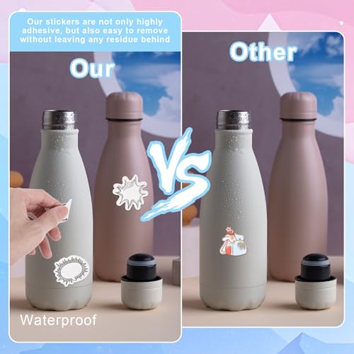 180 Stück Selbstklebende Dialogbox Aufkleber,Leere Blase Papieraufkleber,Verschiedene Formen Scrapbooking Sticker,Comic Süß Sticker,für Tagebuch Planer Sammelalbum Album Notizbuch