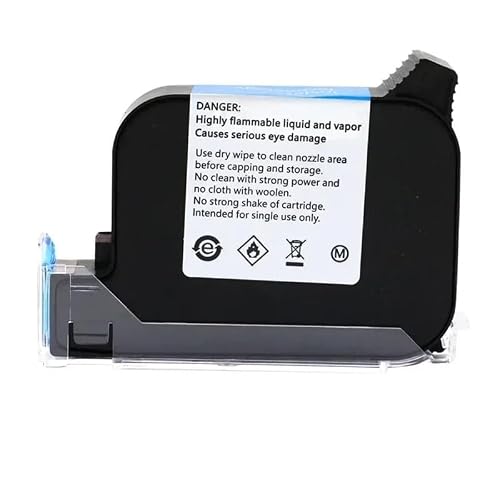 12.7mm 2588 Series Ink Cartridges with Quick-Dry Solvent - Specialized for H-adheld Inkjet Printers(2588 Black)