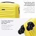 Imagen de WITTCHEN Skyspeed Line Maleta Mediana rígida ABS con Ruedas Trolley de Viaje Cerradura de combinación Asa telescópica 4 Ruedas Amarillo Ryanair
