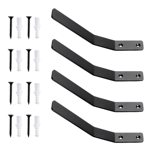 金属製壁掛けハンガー 4 個セット 取り付け簡単 衣類ラック 丈夫なホームコートハンガー