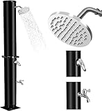 Doccia Solare da Giardino 35 Litri 60°C Max Warmes Wasser Doccia Solare da Esterno con Reg...