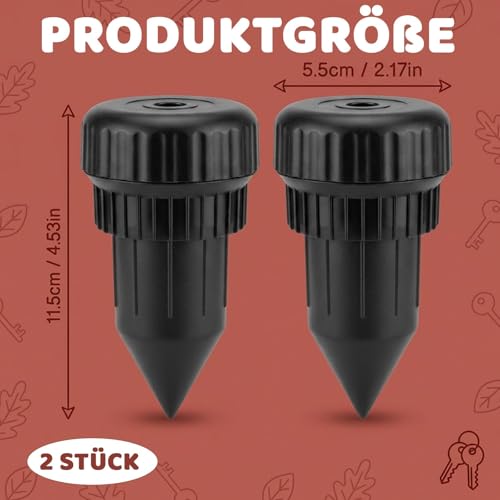2 Stück Schlüsselversteck Stein, Schlüsselversteck für Draußen, Robuster schlüssel versteck draußen Stein für, Wetterfeste Aufbewahrung mit Natürlichem Steindesign, Praktische Schlüsselaufbewahrun