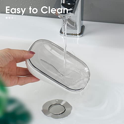 Ihave Soap Holder - 2 Pack White Soap Dish Wall Mounted, Essential Bathroom Accessories For Shower, Bathtub, And Kitchen Sink - Stylish And Durable Bar Soap Holder Set To Enhance Your Bathroom Decor #TOP4