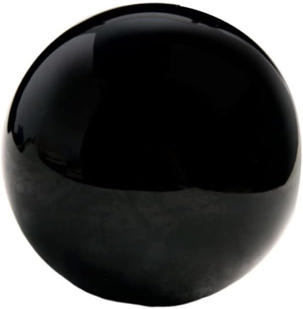 PRETYZOOM 1pc Black Obsidian Crystal Ball Decorative Spheres for Home Office Table