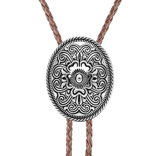 Image of Jeilwiy Bolo Tie for Men, Western Bolero Tie Cowboy Ties Native American Cowgirl Bolo Tie Accessories for Men Women