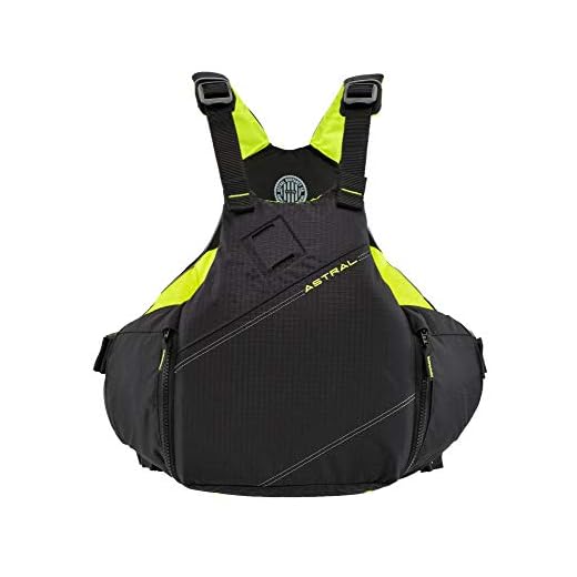 Astral YTV Life Jacket PFD for Whitewater, Touring Kayaking, Sailing and Stand Up Paddle Boarding, Slate Black, M/L