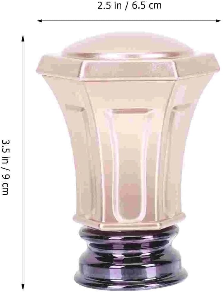 Curtain head, Curtain Rod Finials Pack Of 2 Aluminum Alloy Covers
