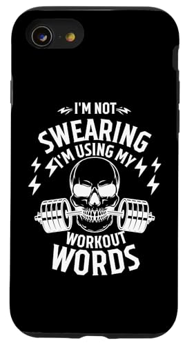 I'm Not Swearing I'm Using My Workout Words,�ʔ����W���̈��p �X�}�z�P�[�X iPhone SE (2020) / 7 / 8 �p