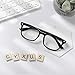 Cyxus Blue Light Glasses for Men Computer Glasses UV Blocking TR90 Square Frame Clear Lens Ultra Light Eyewear, Relieve Eye Strain