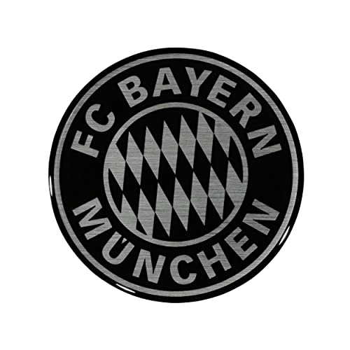 FC Bayern München Aufkleber - Chromlogo - 3D Sticker XL Logo Autoaufkleber FCB